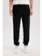 %100 Pamuk Jogger Gabardin Pantolon Beli Regular Fit Bağcıklı Lastikli Paça D5927AX24AU 1