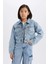 Kız Çocuk Pamuklu Denim Ceket 4