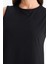Regular Fit Bisiklet Yaka Basic Düz Penye Kolsuz Midi Elbise C9686AX25SM 4
