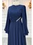 Feza Abiye Elbise Lacivert 2