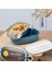 Posima 3114-1 Stainless Steel Vakumlu Lunch Box Tek Katlı Paslanmaz Çelik Kolay Kilitlenir Kendinden Kaşıklı Sefer Tası – 750ML Mavi 1