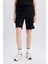 Regular Fit Normal Bel Düz Paça Bermuda Şort W9369AZ25SM 1