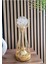 Gold Kaplama Sude Model Metal Ayaklı LED Işıklı Baloncuklu Kristal Taşlı Abajur Masa Lambası Modeli 2