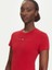 Tjw Slım Tj Us Lınear Ss Tee Kadın Kırmızı T-Shirt DW0DW21422XLE 1