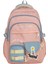Yeni Kore Tarzı Kontrast Renk Okul Çantası-Orta/lise Öğrencileri Için Büyük Kapasiteli Seyahat Çift Omuzlu Sırt Çantası Renk: Pembe/boyut: 15 Inç (Yurt Dışından) 1