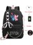 Lilo ve Stitch Schoolbag Erkek ve Kız Öğrenci Sırt Çantası Sırt Çantası En Iyi Hediyeler Büyük Kapasiteli Kızlar Anime Kawaiicolor: Black5 (Yurt Dışından) 1