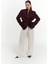 Volda Yaka Detay Bordo Blazer 6