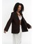 Volda Yaka Detay Kahve Blazer 1
