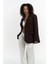 Volda Yaka Detay Kahve Blazer 2