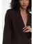 Volda Yaka Detay Kahve Blazer 7