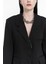 Volda Yaka Detay Siyah Blazer 7
