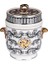 Lucky Art Margery Bone Porselen Barok Desenli Kulplu Kavanoz 16 cm Lyhd 551 1