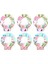 Luckyart Peony Desenli 6'lı Bone China Porselen Çay Fincanı Seti 220 ml 1