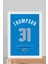 Klay Thompson Forma Çerçeveli Tablo - Nba Dallas Mavericks Jersey 1