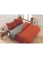 Eternity Fitilli 4 Parça Çift Kişilik Nevresim Takımı 200X220 Kiremit 1