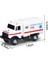 (2 Parça) Simülasyon Alaşımlı Kurtarma Oyuncak Mühendislik Aracı Çocuk Ambulansı Kaldırma Kar Temizleme Aracı Çocuk Arabası (Beyaz Ambulans)1 (Yurt Dışından) 1