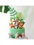 1 Adet Balon Woodland Orman Doğum Günü Partisi Dekorasyon Hayvan Hayvanat Bahçesi Tilki Aslan Fil Erkek Tek Kullanımlık Sofra Kek Topper (Yurt Dışından) 3
