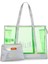 Şeffaf Yeşil Kadın Plaj Çantası Beach First 4