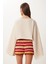 Yarasa Kollu Crop Müslin Bluz Krem HRG0001 5