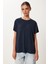 2’li Paket Basic Modal Örme T-Shirt Lacivert Taş HFN0002 3