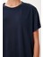 2’li Paket Basic Modal Örme T-Shirt Lacivert Taş HFN0002 4
