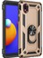 Samsung Galaxy A01 Core Uyumlu Kılıf Çift Katmanlı Polikarbon Koruma ve Manyetik Tutucu Stand Yüzük 1