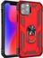 Apple iPhone 11 Pro Max Kılıf Çift Katmanlı Polikarbon Koruma ve Manyetik Tutucu Stand Yüzük 1