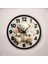 Renkli Baskı Ayıcık Çocuk Desenli Sayılı Hediyelik Ahşap Sessiz Duvar Saati 45CM 2