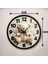 Renkli Baskı Ayıcık Çocuk Desenli Sayılı Hediyelik Ahşap Sessiz Duvar Saati 45CM 3