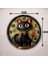 Renkli Baskı Kedi Çocuk Desenli Sayılı Hediyelik Ahşap Sessiz Duvar Saati 45CM 3