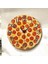Pizza Görünümlü Renkli Baskı Desenli Sayılı Hediyelik Ahşap Sessiz Duvar Saati 50CM 1