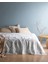 Rotule King Size %100 Pamuk Karde Baskılı Pike - Mavi 1