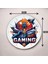 Gaming Yazılı Oyun Temalı Renkli Baskı Desenli Sayılı Hediyelik Ahşap Sessiz Duvar Saati 45CM 3