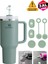 Quencher ve Yeni Nesil Pipetli Termos Uyumlu 3 Parça Sızdırmaz Koruyucu Aksesuar Silikon Set 1