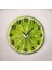 Renkli Baskı Limon Sebze Desenli Sayılı Hediyelik Ahşap Sessiz Duvar Saati 45CM 2