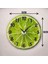 Renkli Baskı Limon Sebze Desenli Sayılı Hediyelik Ahşap Sessiz Duvar Saati 45CM 3