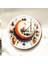 Renkli Baskı Dini Desenli Sayılı Hediyelik Ahşap Sessiz Duvar Saati 45CM 1