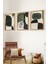 Premium Ahşap Çerçeveli 3lü Modern Iskandinav Bohem Tarz Dekoratif Ev Dekorasyonu Tablo SETI-SET15 30X20 1