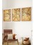 Premium Ahşap Çerçeveli 3lü Modern Iskandinav Bohem Tarz Dekoratif Ev Dekorasyonu Tablo SETI-SET10 30X20 1