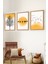 Premium Ahşap Çerçeveli 3lü Modern Iskandinav Bohem Tarz Dekoratif Ev Dekorasyonu Tablo Seti-Set7 30X20 1