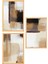 Premium Ahşap Çerçeveli 3lü Modern Iskandinav Bohem Tarz Dekoratif Ev Dekorasyonu Tablo SETI-SET12 30X20 2