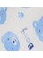 Unisex Mavi Baby Ayı Desenli Havlu Su Geçirmez Önlük 2