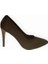 Kadın Ince Topuklu Stiletto Siyah Süet - 36 1