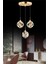Istanbul Avize Dali 3'lü Gold Kumandalı 3 Renk Ledli Modern LED Aplik 3