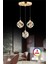 Istanbul Avize Dali 3'lü Gold Kumandalı 3 Renk Ledli Modern LED Aplik 5