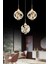 Istanbul Avize Dali 3'lü Gold Kumandalı 3 Renk Ledli Modern LED Aplik 6