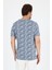 Erkek Bisiklet Yaka Desenli T-Shirt – %100 Pamuk – Rahat ve Şık Günlük Kısa Kollu Tişört 0115 5