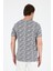 Erkek Bisiklet Yaka Desenli T-Shirt – %100 Pamuk – Rahat ve Şık Günlük Kısa Kollu Tişört 0115 5