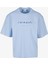Woven Signature Chrome Logo Erkek Mavi T-Shirt.2 1