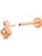 Echo Yellow Safir Taşlı 14 Ayar Rose Altın Kadın Piercing 2